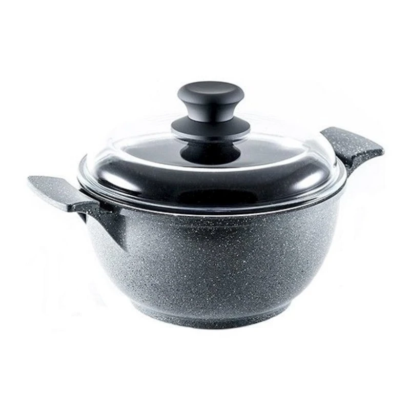 Кастрюля Gipfel Bavari 0518, 24x12.5 см, 4 л, 24 см, алюминий, серый Кастрюля Gipfel Bavari 0518, 24x12.5 см, 4 л, 24 см, алюминий, серый