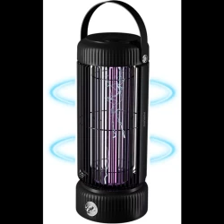 Электрическая лампа-уничтожитель насекомых Porodo Lifestyle 2000 мАч Type-C -, черная
