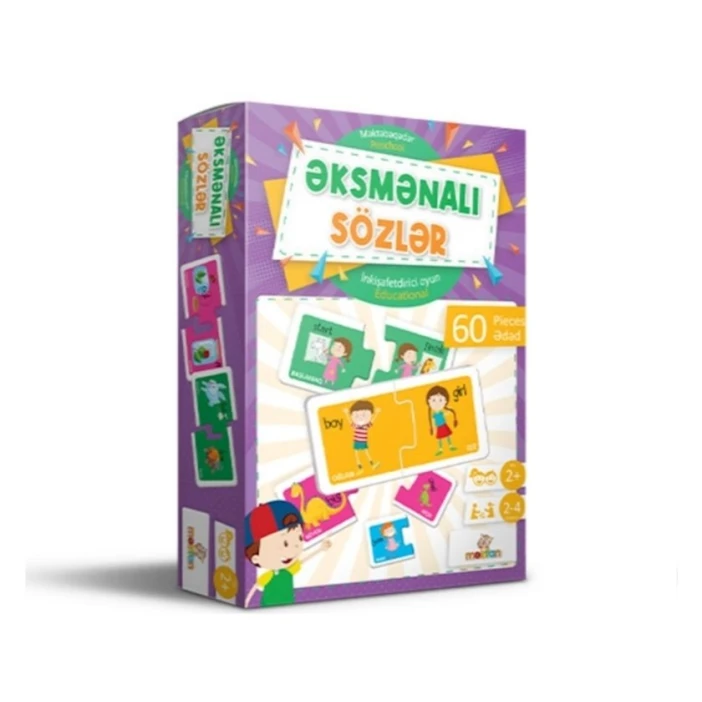 Игра Məstan Əksmənalı sözlər 60 шт. Игра Məstan Əksmənalı sözlər 60 шт.