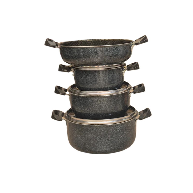 Набор кастрюль Sac CH-0013, черный,4 шт