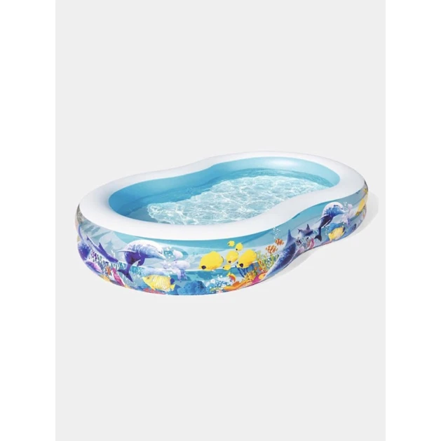 Детский бассейн Bestway H54118, разноцветный, 262x157x46 см, 544 л