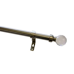 Карниз JYSK Crystal, 120/210 см, металл, Steel