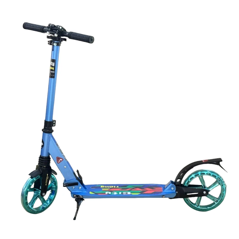 Uşaqlar üçün samokat ikitəkərli LP610-4, 7-14 yaş, göy