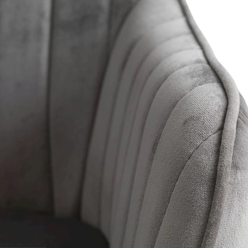 Кресло JYSK Onsevig бархатный, серый Кресло JYSK Onsevig бархатный, серый