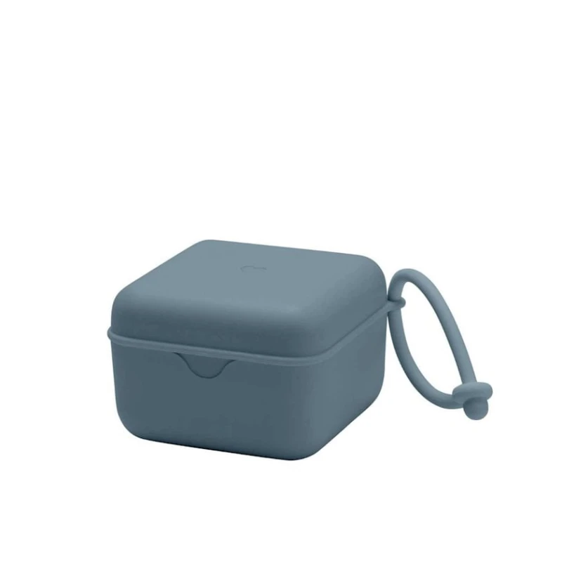 Футляр для пустышек BIBS Petrol, полипропилен/силикон