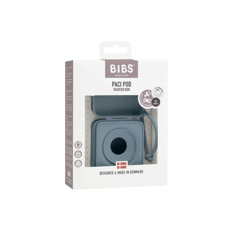 Футляр для пустышек BIBS Petrol, полипропилен/силикон
