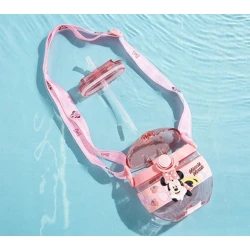 Şirin animasiya körpə su qabı.Təhlükəsiz.BPA- 6240_1074sız.Palastik.Sızdırmaz qapaq.Uşaqlar və körpələr üçün təhlükəsiz.Uzatma asqılı 420ml