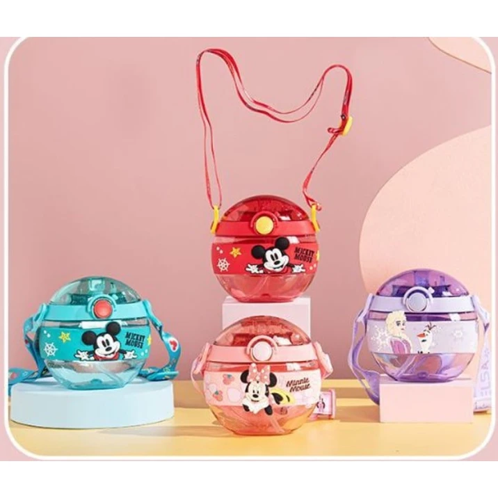 Şirin animasiya körpə su qabı.Təhlükəsiz.BPA- 6240_1074sız.Palastik.Sızdırmaz qapaq.Uşaqlar və körpələr üçün təhlükəsiz.Uzatma asqılı 420ml