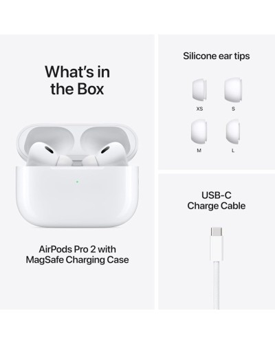 Simsiz qulaqlıq Apple AirPods Pro 2 with MagSafe Case USB-C (MTJV3LL/A)