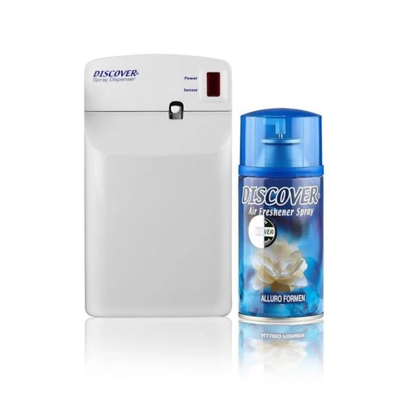 Hava təravətləndiricisi Discover Air Freshener Spray Alluro Formen, avtomat, 320 ml Hava təravətləndiricisi Discover Air Freshener Spray Alluro Formen, avtomat, 320 ml