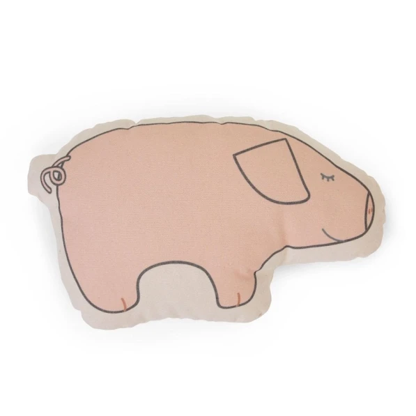 Декоративная детская подушка Childhome Canvas Cushone Pig, 9x39x22 см Декоративная детская подушка Childhome Canvas Cushone Pig, 9x39x22 см
