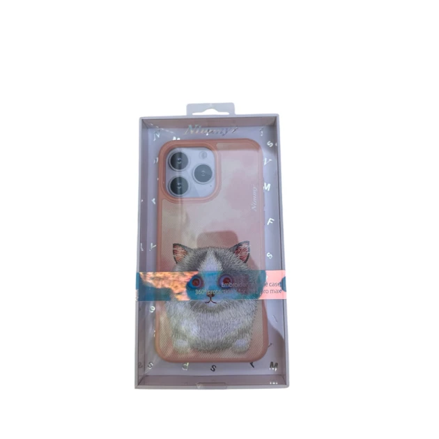 Telefon üçün çexol Nimmy Apple iPhone 15 Pro Max, termopoliuretan, çəhrayı