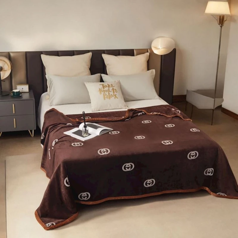 Покрывало Luxe Cotton 000723, односпальное, 160х230 см, коричневое