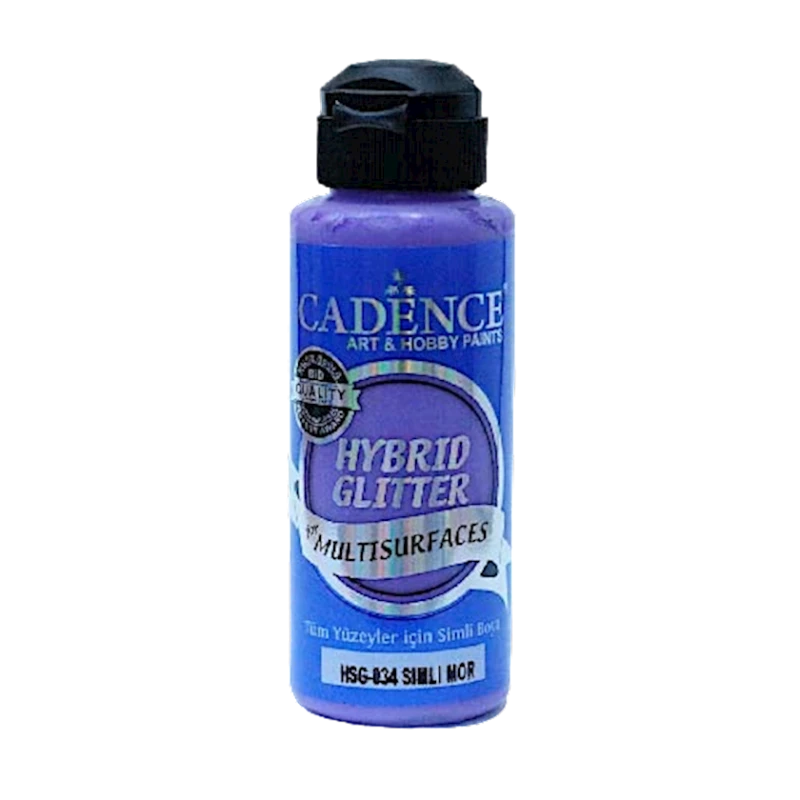 Краска с блестками Cadence Hybrid Glitter HSG-034 Purple 120 мл