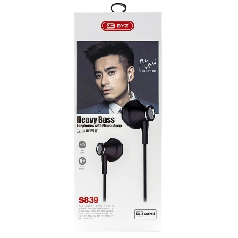 Simli qulaqlıq BYZ S839 Black