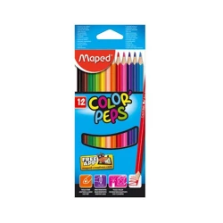 Набор цветных карандашей Maped Mini Color Peps, трехгранный, 12 цветов