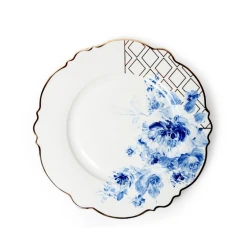 Тарелка обеденная Hom-me Blue Blossom, 30 см, Белый