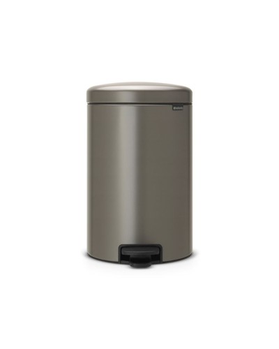 Zibil vedrəsi Brabantia NewIcon, 46.7x29x38 sm, metal, pedallı, 20 l, platin