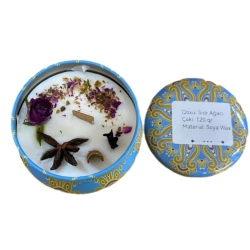 Ароматическая свеча Цветочная sham_082, соевый воск, 7x9 см