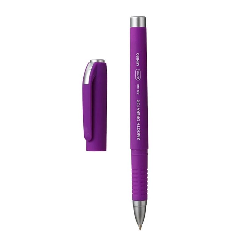 Гелевая ручка Miniso Gel Pen GA701, 0.7 мм, с фиолетовым чернилом, фиолетовый Гелевая ручка Miniso Gel Pen GA701, 0.7 мм, с фиолетовым чернилом, фиолетовый