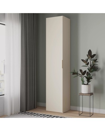 Şkaf Art Mebel 10, 210x60x45 sm, laminat, krem
