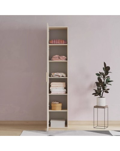 Şkaf Art Mebel 10, 210x60x45 sm, laminat, krem