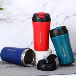 Термокружка Coffee, 360 мл, нержавеющая сталь, черная Термокружка Coffee, 360 мл, нержавеющая сталь, черная