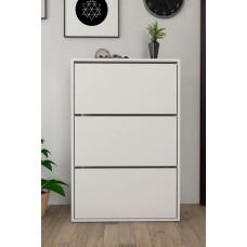 Ayaqqabı üçün tumba Moon ev_12115500, LDSP, ağ, 110x73x24 sm