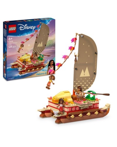 Konstruktor LEGO Disney Moana's Adventure Canoe 43270, 529 parça, 6 yaşdan
