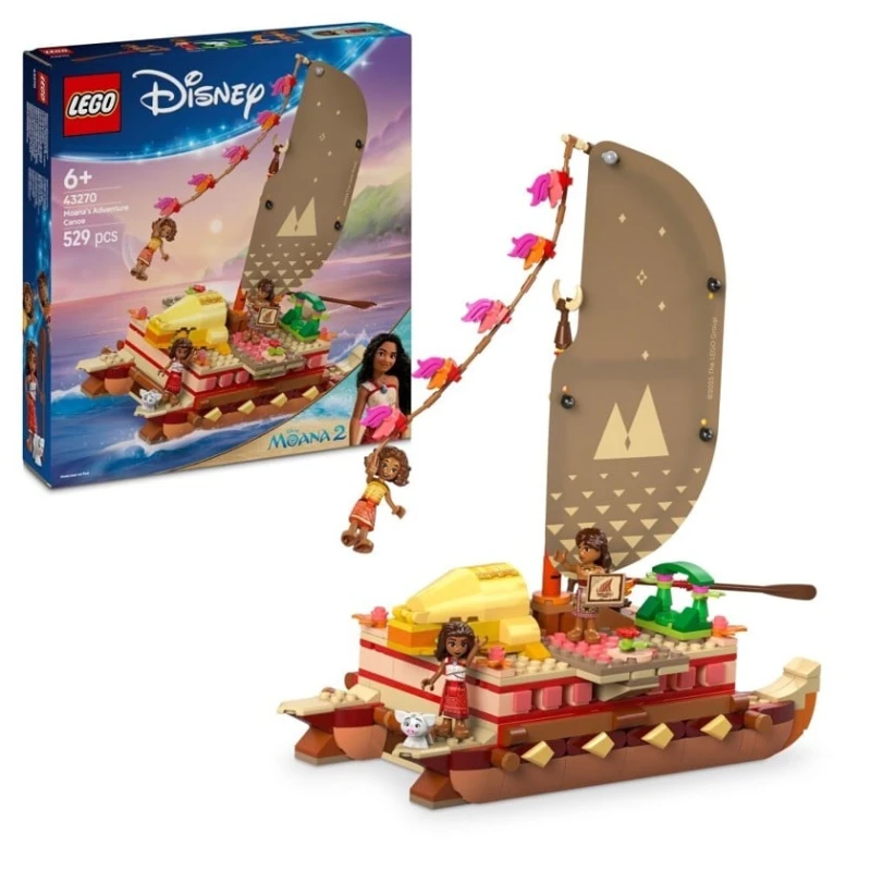 Конструктор LEGO Disney Moana's Adventure Canoe 43270, 529 деталей, от 6 лет