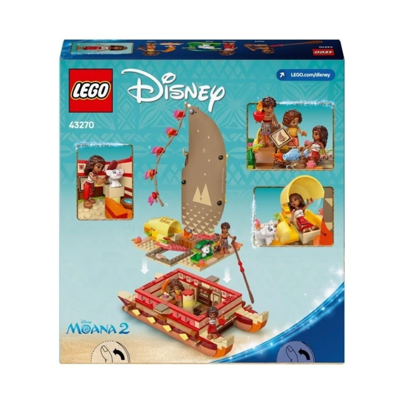 Конструктор LEGO Disney Moana's Adventure Canoe 43270, 529 деталей, от 6 лет