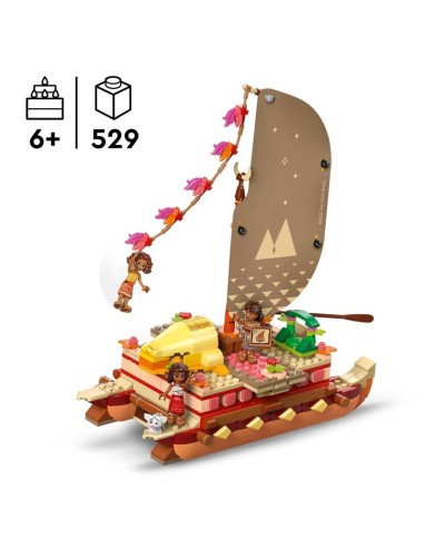 Konstruktor LEGO Disney Moana's Adventure Canoe 43270, 529 parça, 6 yaşdan
