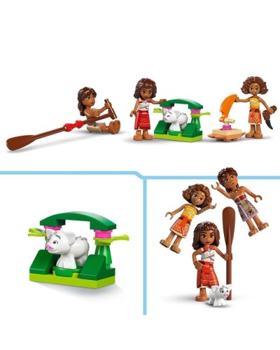 Konstruktor LEGO Disney Moana's Adventure Canoe 43270, 529 parça, 6 yaşdan