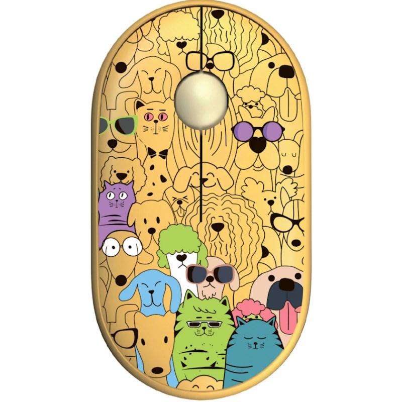 Мышь 2E MF300 Pets Cats&Dogs Silent WL BT Yellow (2E-MF300WPETSYW) Мышь 2E MF300 Pets Cats&Dogs Silent WL BT Yellow (2E-MF300WPETSYW)