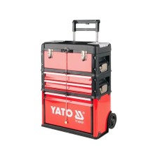 Alətlər üçün qutu-araba Yato YT-09101, 52х32х72 sm, qara/qırmızı