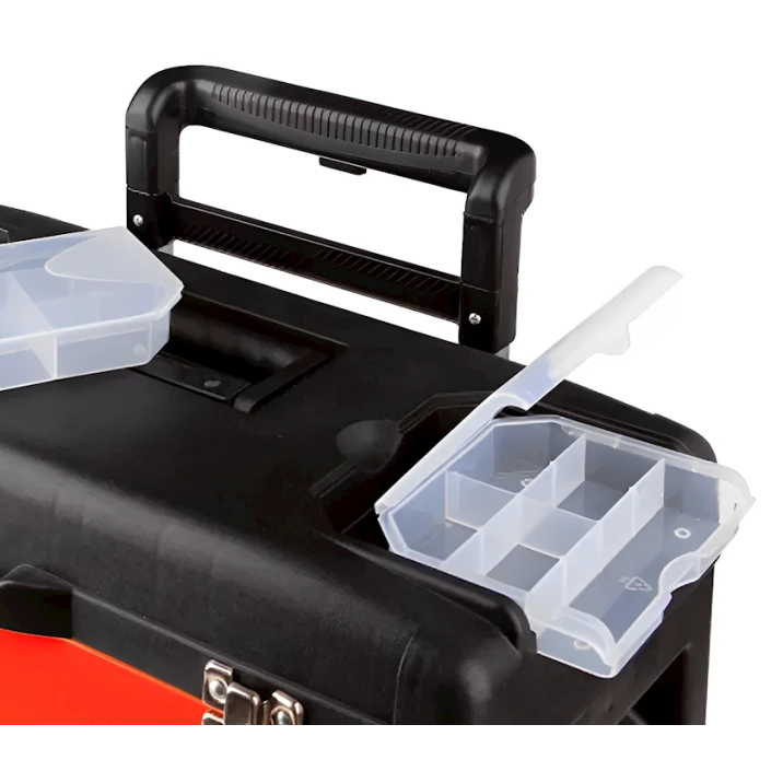 Ящик-тележка для инструментов Yato YT-09101, 52х32х72 см, черный/красный