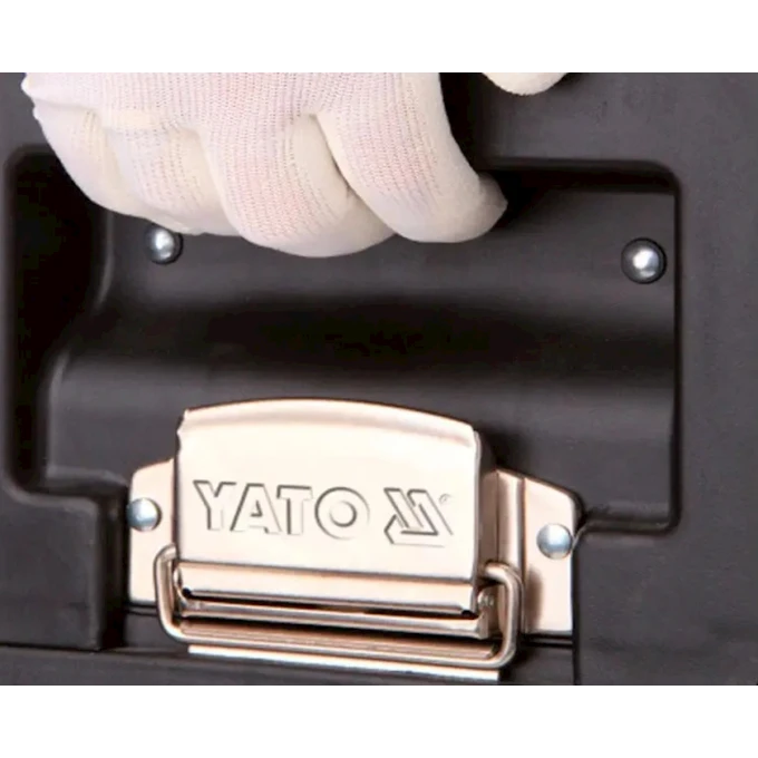 Ящик-тележка для инструментов Yato YT-09101, 52х32х72 см, черный/красный