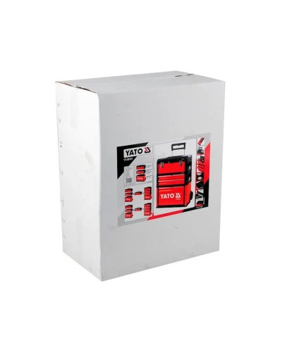 Alətlər üçün qutu-araba Yato YT-09101, 52х32х72 sm, qara/qırmızı