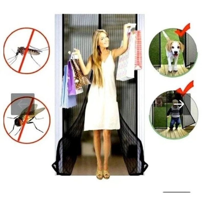 Москитная сетка дверная, на магнитах 100x210 см, товар в ассортименте Москитная сетка дверная, на магнитах 100x210 см, товар в ассортименте