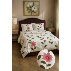 Комплект постельного белья Luxe Cotton MX950, двуспальный, простыня 240x260 см, пододеяльник 200x220 см, наволочки 50x70 см 2 шт