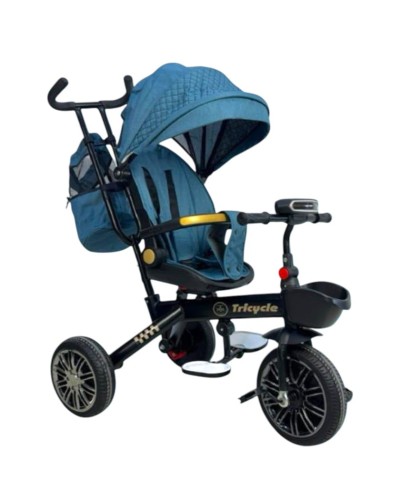 Uşaqlar üçün üçtəkərli velosiped T18-1_RB_210967, göy