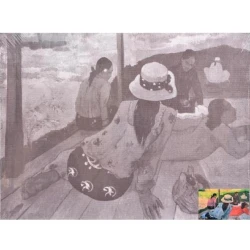 Холст на картоне с эскизом Невская палитра Сонет Сиеста, 30x40 см