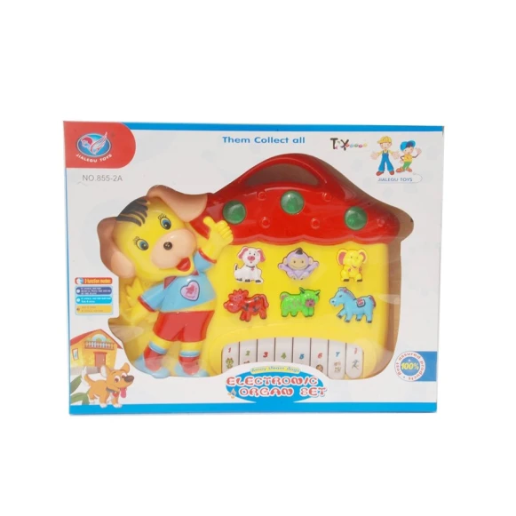 Детское пианино в форме животных 855-2A 124-3, пластик, 3 режима, звуки животных, музыкальные ноты, 3+ лет Детское пианино в форме животных 855-2A 124-3, пластик, 3 режима, звуки животных, музыкальные ноты, 3+ лет