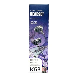 Simli qulaqlıq K58 Black