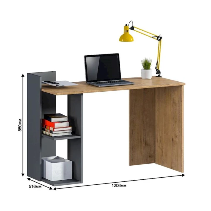 Yazı masası 3563_M2MamboAndrvot Votan/Androsit, LDSP, 85x51.6x120.6 sm