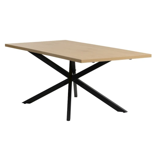 Yemək masası JYSK Nortoft, 95x200x75 sm, bej/qara Yemək masası JYSK Nortoft, 95x200x75 sm, bej/qara