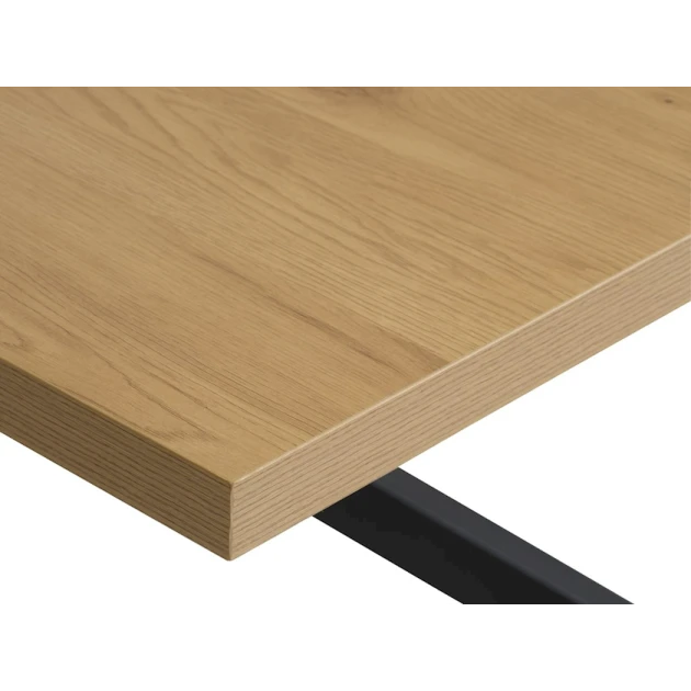 Yemək masası JYSK Nortoft, 95x200x75 sm, bej/qara Yemək masası JYSK Nortoft, 95x200x75 sm, bej/qara