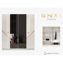Şkaf Kosova4, 180x200x45 sm, yerli istehsal - AL-60