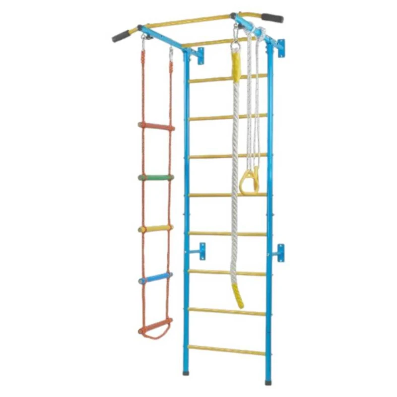Комплект шведская стенка + турник, разноцветный Комплект шведская стенка + турник, разноцветный