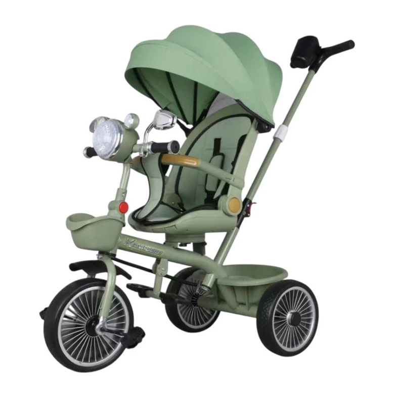 Детский трехколесный велосипед SMR865, зеленый